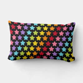 Rainbow Stars Coloful Decorative Throw Pillow Lendenkissen