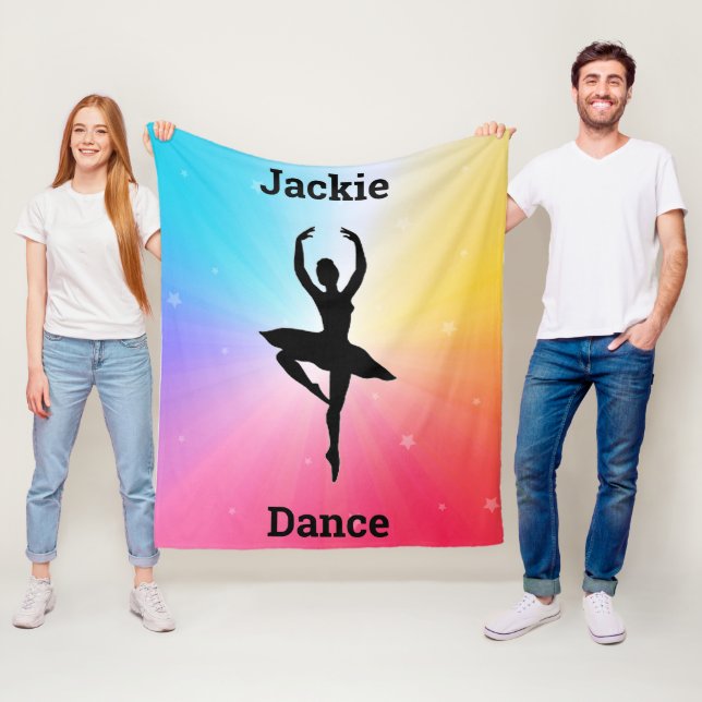 Rainbow Stars Dance Fleece Blanket für Mädchen! (Beispiel)