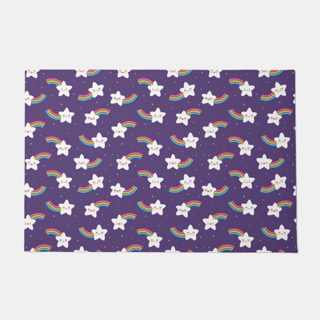 Rainbow Stars Doormat Fußmatte (Vorderseite)