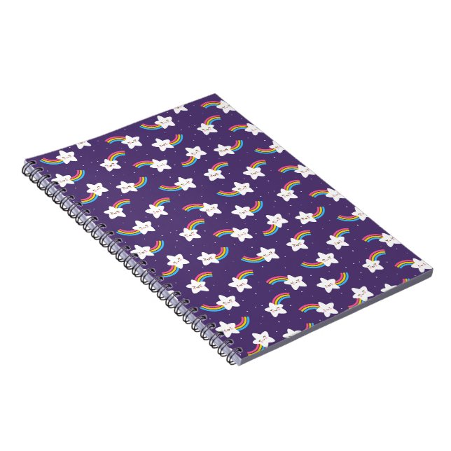 Rainbow Stars Foto Notebook Notizblock (Rechte Seite)