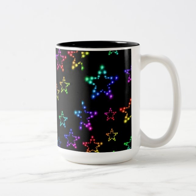 Rainbow Stars Motif Mug (Droit)