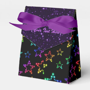 Rainbow Stars Muster Gefälligkeitsbox Geschenkschachtel