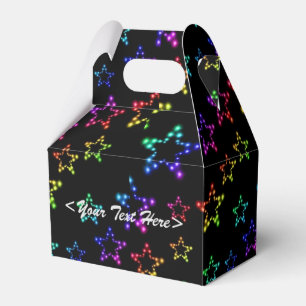Rainbow Stars Muster Gefälligkeitsbox Geschenkschachtel