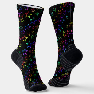 Rainbow Stars Muster Socken