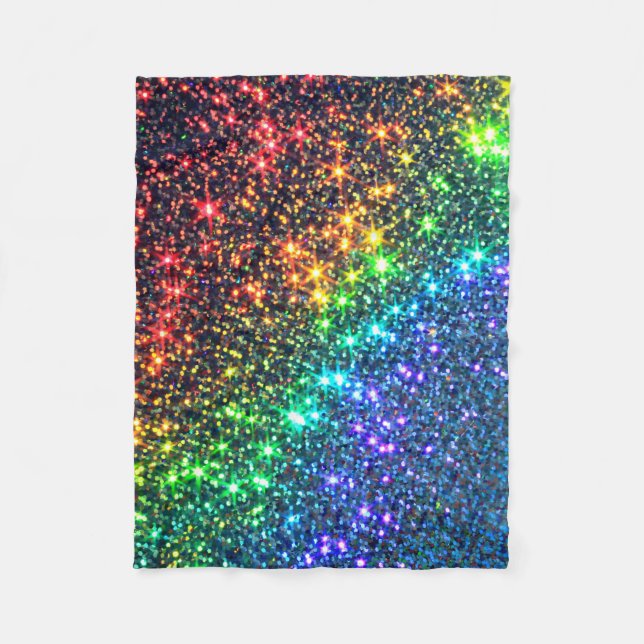 Rainbow Stars Party iPhone Wallet Case Fleecedecke (Vorderseite)