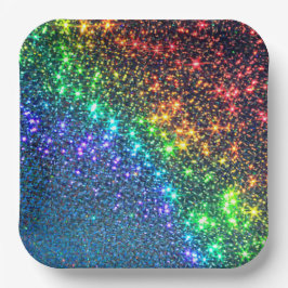 Rainbow Stars Party Paper Napkins Pappteller