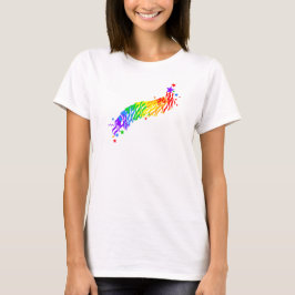 Rainbow Stars und Streamer T-Shirt