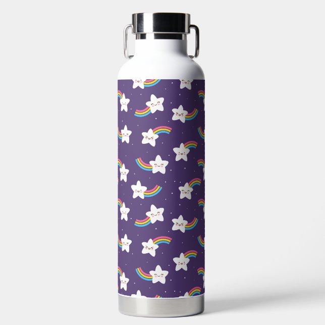 Rainbow Stars Wasserflasche Trinkflasche (Vorderseite)
