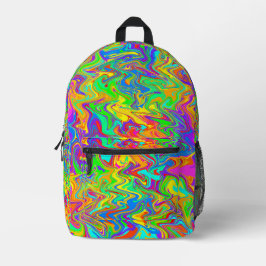 Rainbow Static Bedruckter Rucksack