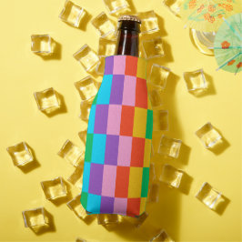 Rainbow Steps Blocks Pattern Beverage Cooler Flaschenkühler
