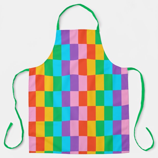 Rainbow Steps Blocks Pattern Schürze (Vorderseite)