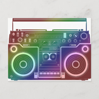 Rainbow Stereo Postkarte