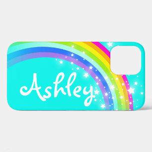 Rainbow-Sterne Aqua-Sky-individuelle Name title_seo2