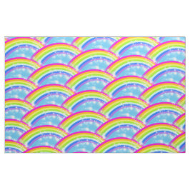 Rainbow Sterne Blau Stoff