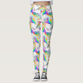 Rainbow Sternexplosion Princess Unicorn Leggings