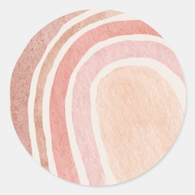 Rainbow-Sticker Runder Aufkleber (Vorderseite)