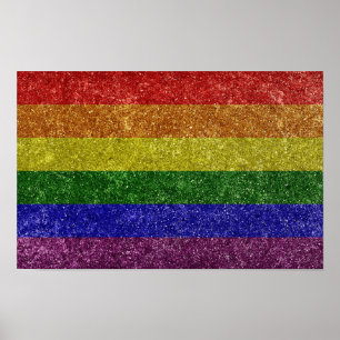 Rainbow-Stolperflagge Poster