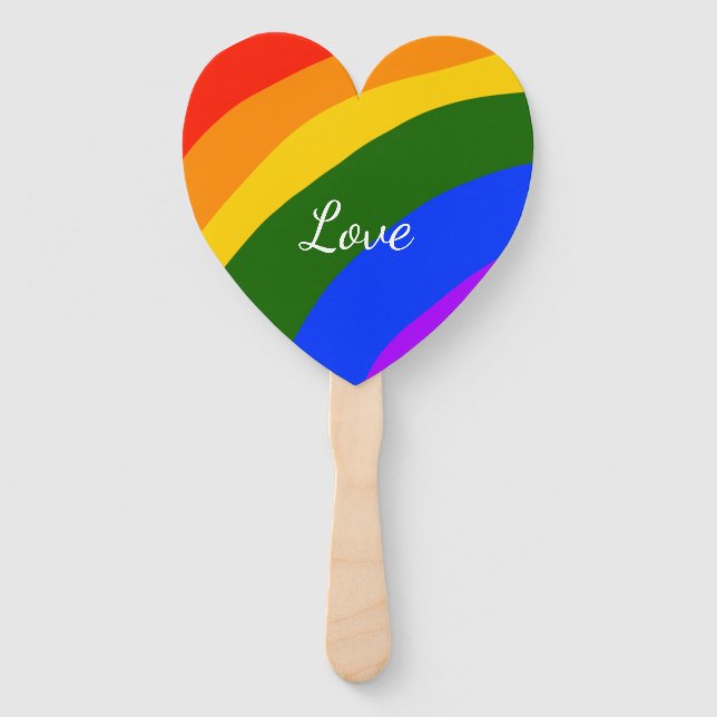 Rainbow-Stolz Monat Liebe hinzufügen Fächer (Vorderseite)