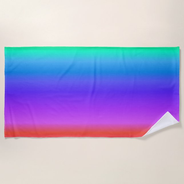 Rainbow Strandtuch (Vorderseite)