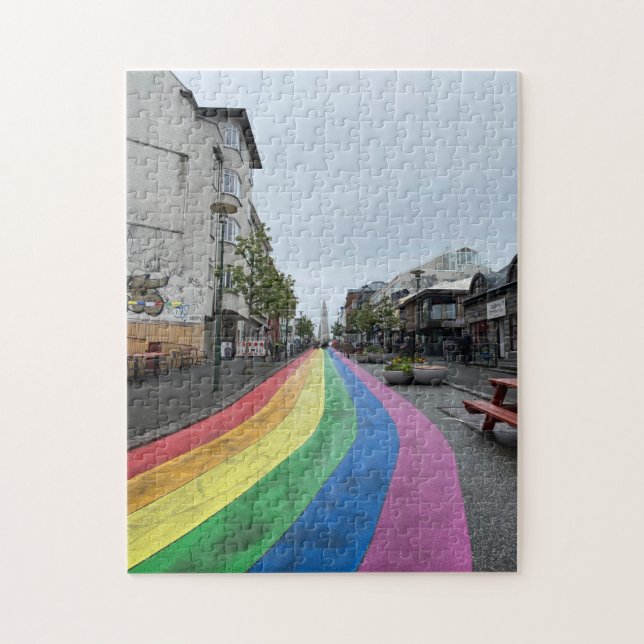 Rainbow Street in Reykjavik Island (Vertikal)