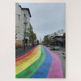 Rainbow Street in Reykjavik Island