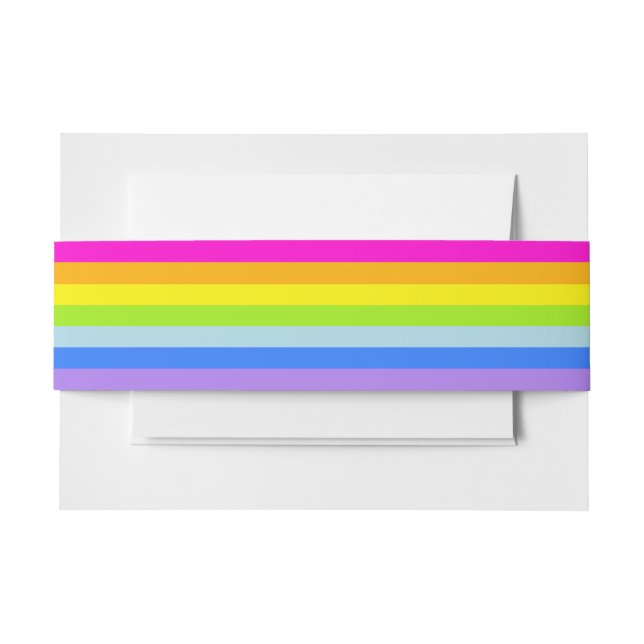 Rainbow-Streifen Einladungsbanderole (Vorderseite Beispiel)