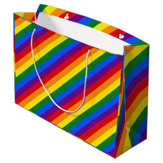 Rainbow-Streifen Große Geschenktüte