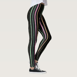 Rainbow-Streifen Leggings
