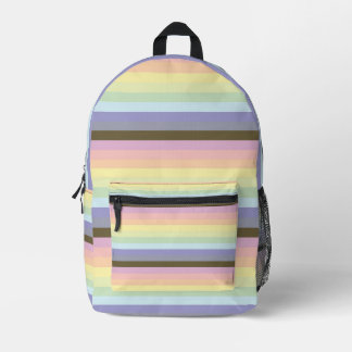 Rainbow Strick Druck Schnitt Nähtasche Bedruckter Rucksack