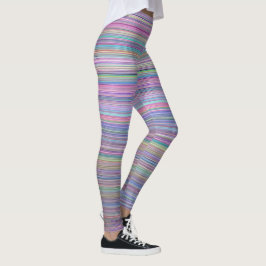Rainbow Strip Broken Flatscreen TV-Foto Leggings