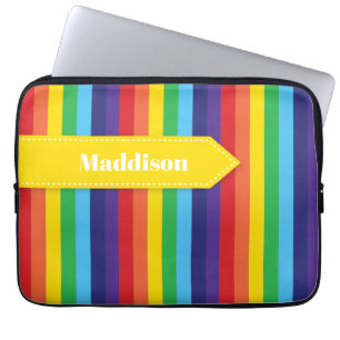 Rainbow Strip Electronics Sleeve mit Name