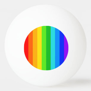 Rainbow Stripe Muster #2 Tischtennisball