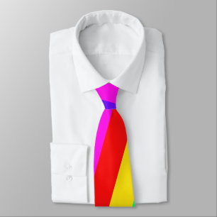 Rainbow Stripe Muster Krawatte