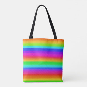 Rainbow Stripe Tote Bag Tasche
