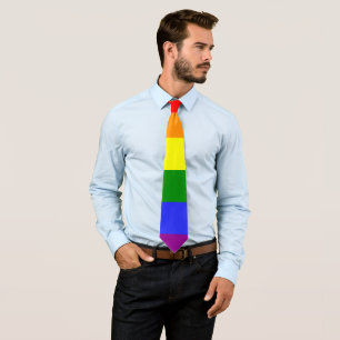 Rainbow Striped LGBT 6 Farben Krawatte