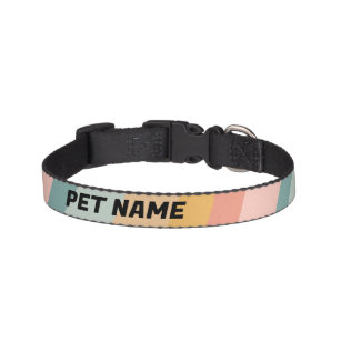 Rainbow Stripes, benutzerdefinierter Cat Dog-Name  Haustierhalsband