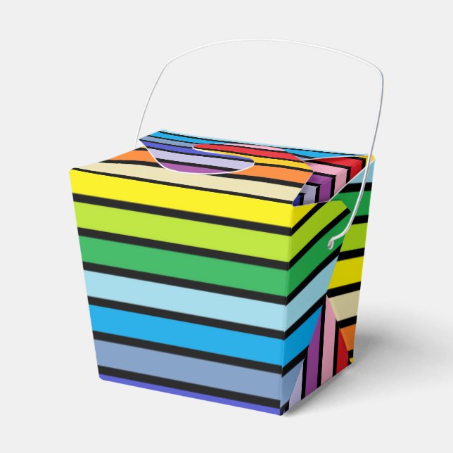 Rainbow Stripes Geschenkschachtel (Vorderseite)
