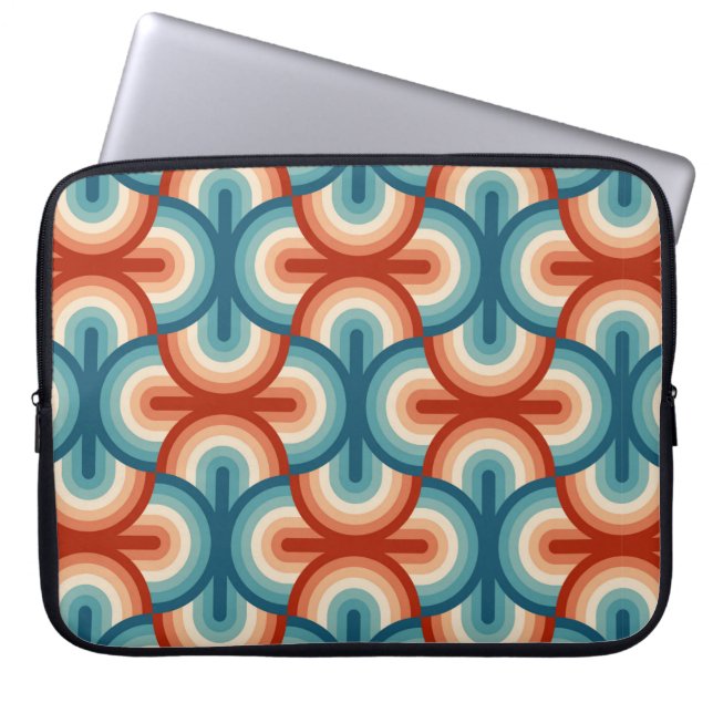 Rainbow Stripes-Illustrationsmuster Laptopschutzhülle (Vorderseite)
