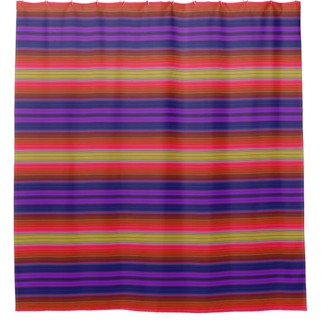 Rainbow Stripes Motif Douche rideau (Devant)