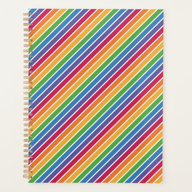 Rainbow Stripes Muster Planer (Vorderseite)