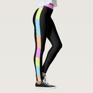 Rainbow Stripes Pastellfarben Leggings