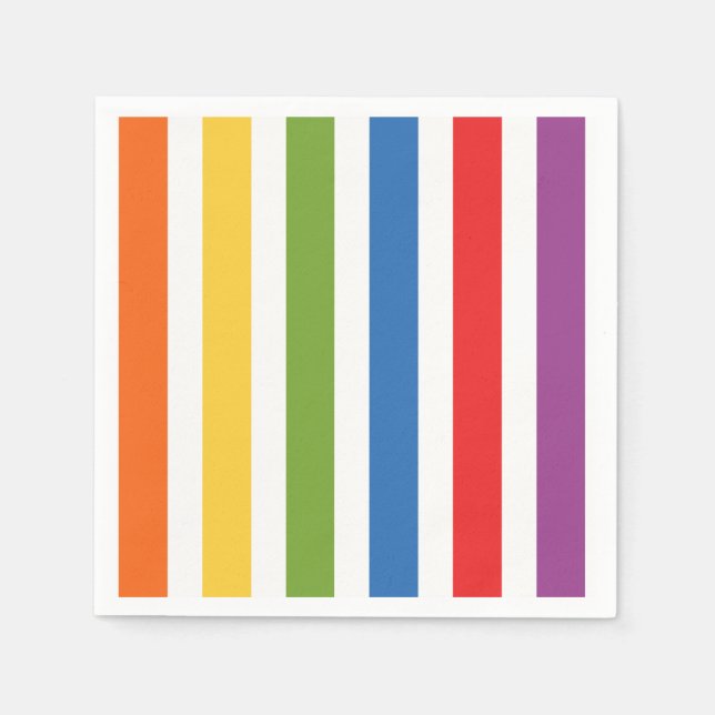 Rainbow Stripes  Serviette (Vorderseite)