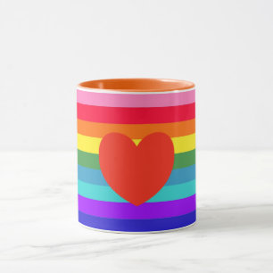 Rainbow Stripes Tasse