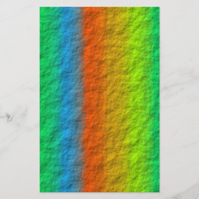 RAINBOW STRIPES TEXTURE BRIEFPAPIER (Vorderseite)