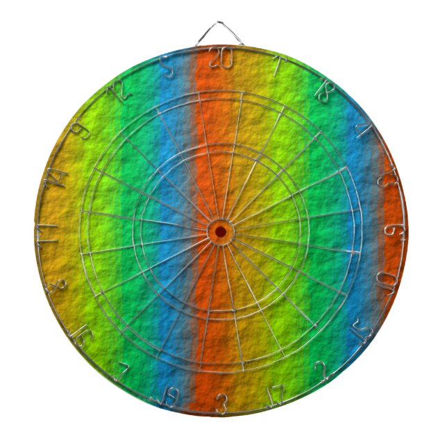 RAINBOW STRIPES TEXTURE DARTSCHEIBE (vorne)