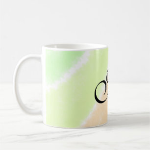 Rainbow Stripeswatercolor-Linien hinzufügen Kaffeetasse