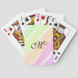 Rainbow Stripeswatercolor-Linien hinzufügen Spielkarten