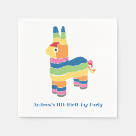 Rainbow Striping Pinata Geburtstagsparty Serviette
