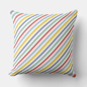 Rainbow Stripmuster Federkissen Kissen