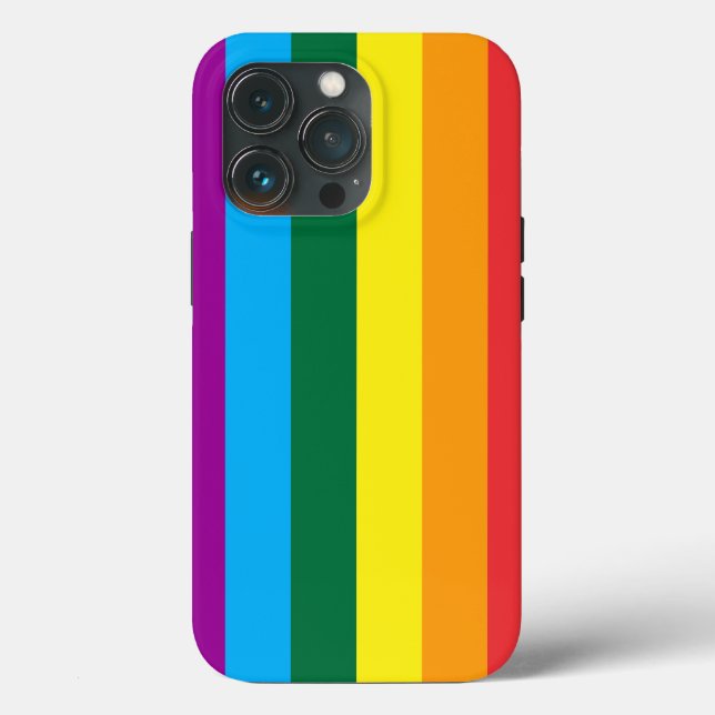 Rainbow Strips Case-Mate iPhone Hülle (Rückseite)